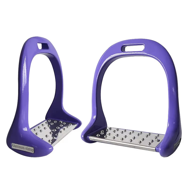 1 Pair Pedal Equipment Horse Stirrups anti Slip Equestrian Safety Aluminium Alloy Riding Treads Lightweight Outdoor Sports