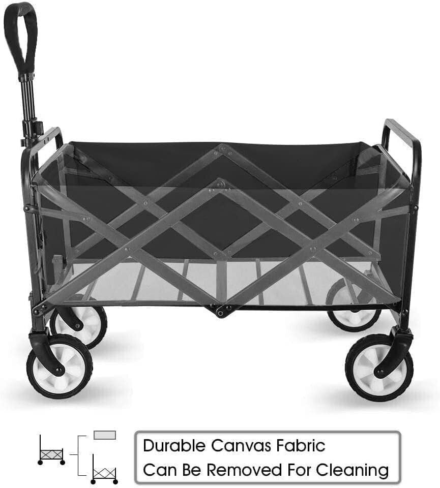 Heavy Duty Foldable Camping Outdoor Garden Trolley Cart Wagon Truck Wheelbarrow
