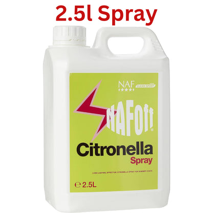 NAF off Citronella Refill Spray 2.5L & Gel 750G for Fleas & Ticks Long Lasting