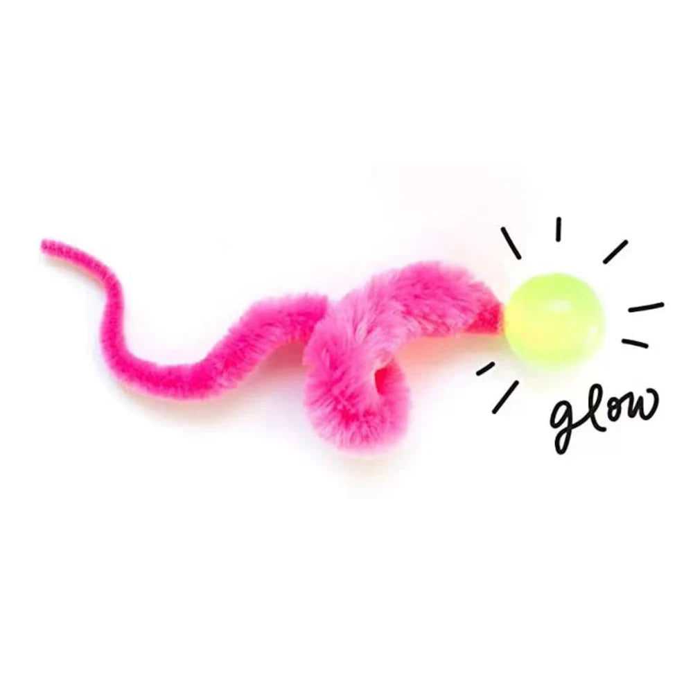 Cat Interactive Toys Tickle Cat Colorful Bouncing Ball Pet Supplies Puzzle Teasing Indoor Cat Worm Caterpillar Elastic Toy