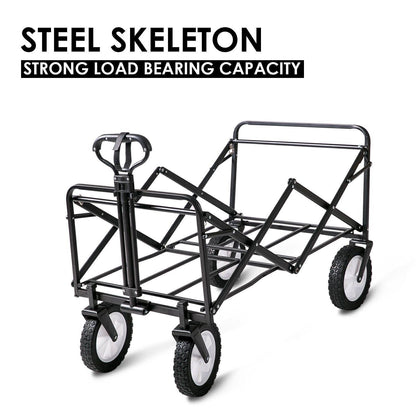 Heavy Duty Foldable Camping Outdoor Garden Trolley Cart Wagon Truck Wheelbarrow