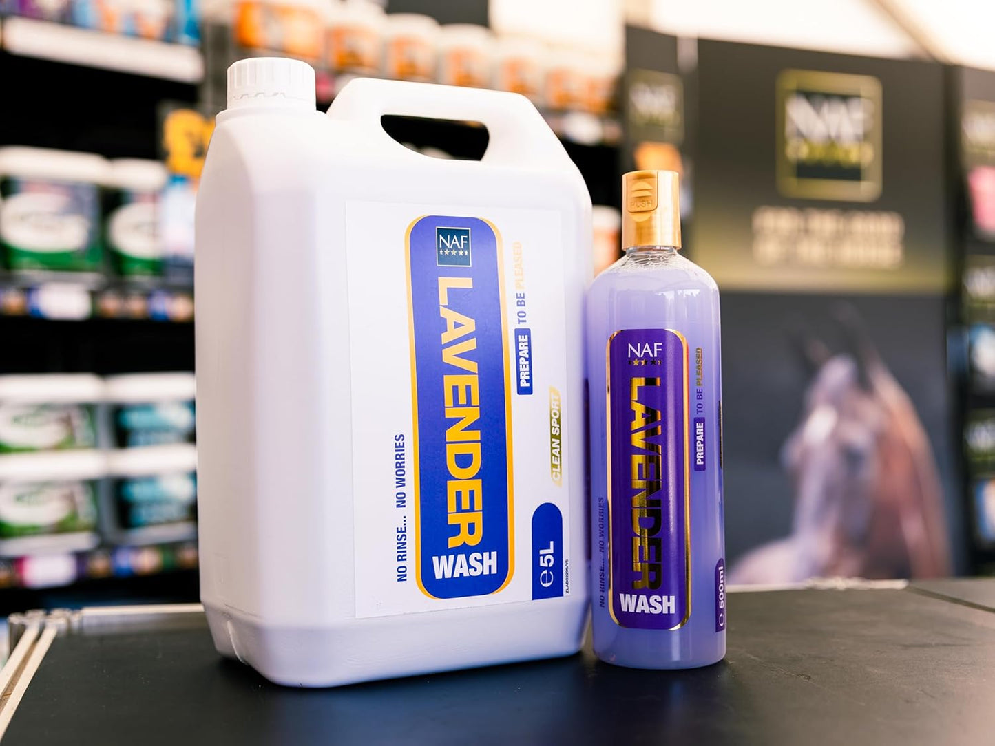Lavender Wash 500Ml – No-Rinse Refreshing Wash for Horses – Gently Cleans & Soothes after Exercise – with Natural Lavender Oil