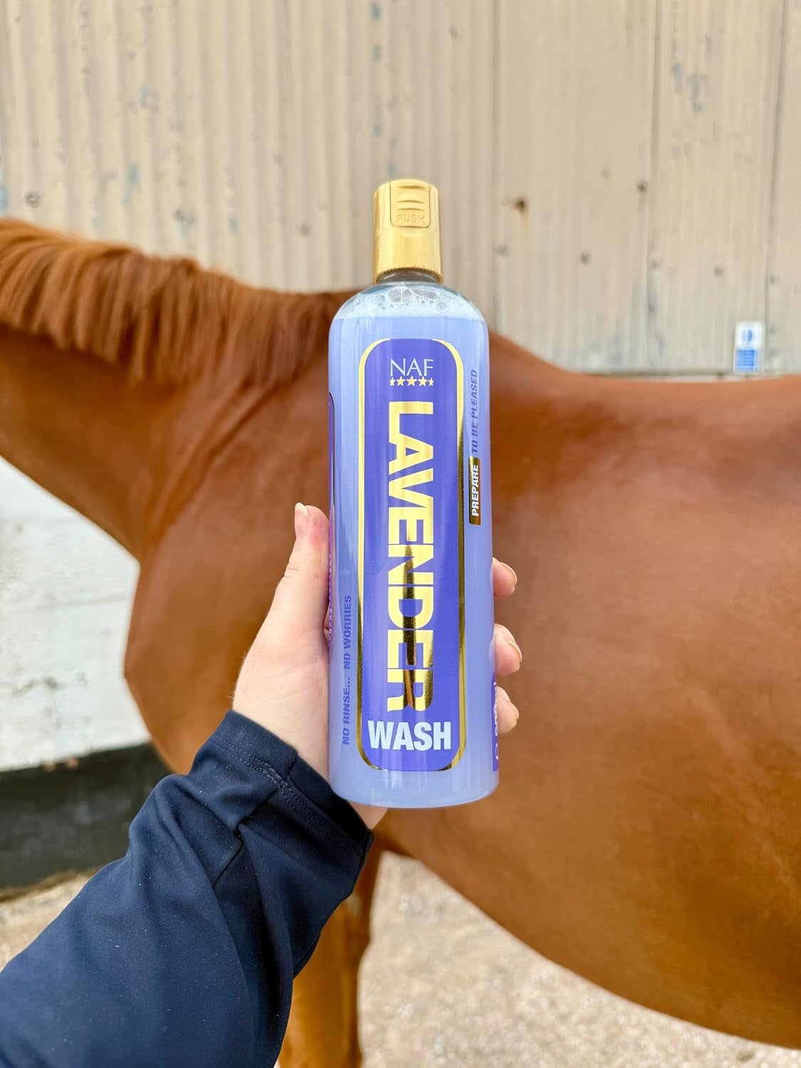 Lavender Wash 500Ml – No-Rinse Refreshing Wash for Horses – Gently Cleans & Soothes after Exercise – with Natural Lavender Oil