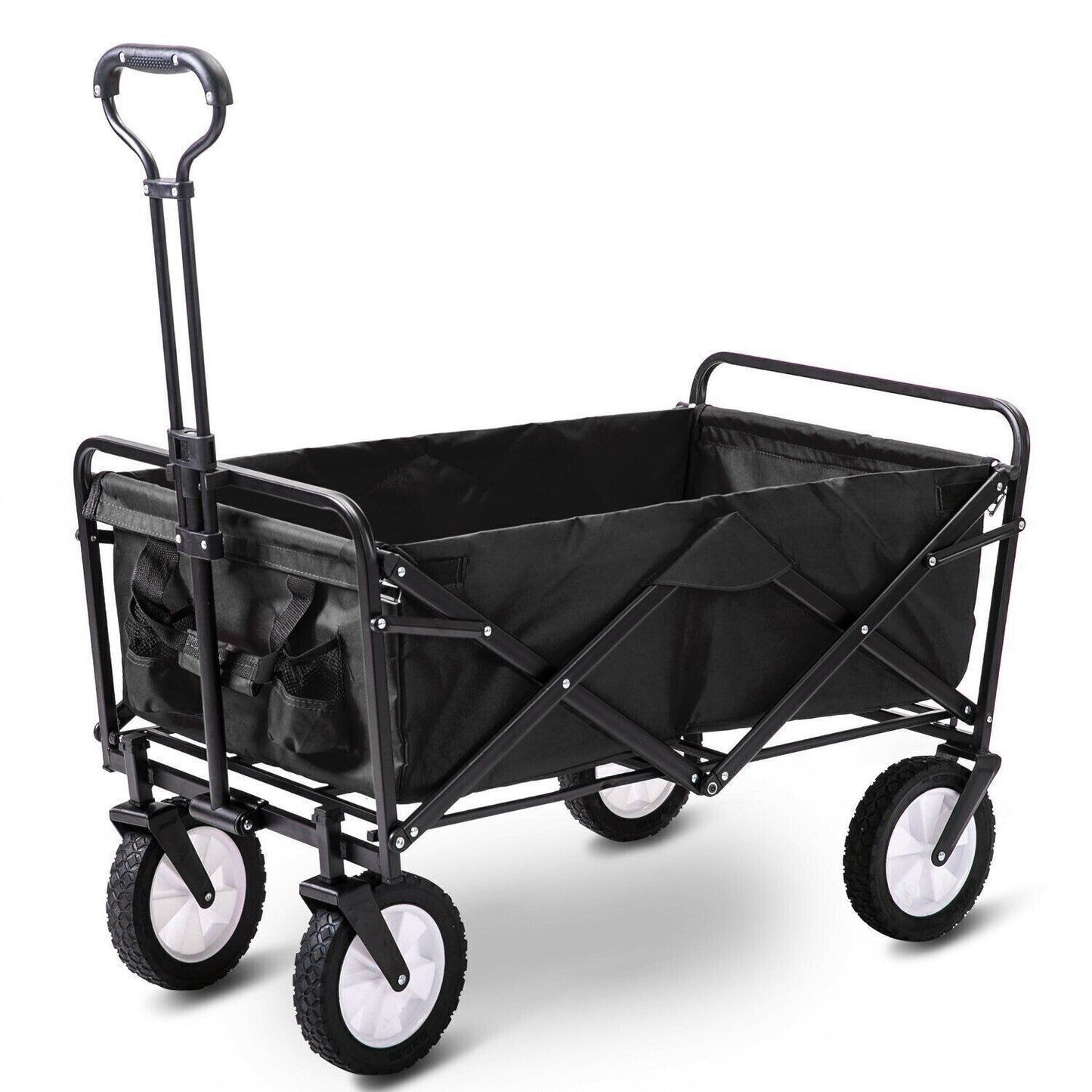 Heavy Duty Foldable Camping Outdoor Garden Trolley Cart Wagon Truck Wheelbarrow